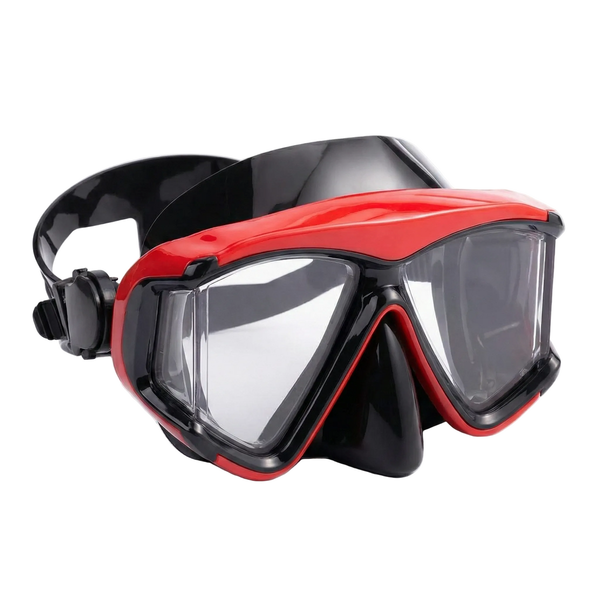 Athlete Snorkelbril op Sterkte Rood