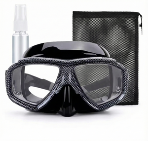 Snorkelbril op sterkte met gratis opbergzakje en anti condens spray